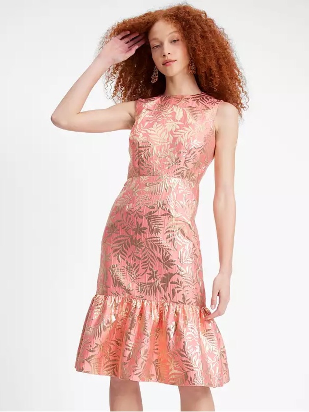 Kate Spade Tropical Foliage Brocade Dress size 12 NWT